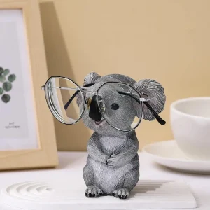 1pc Resin Cartoon Koala Glasses Holder Design Decoration Accessory Home Decor Craft Multicolor